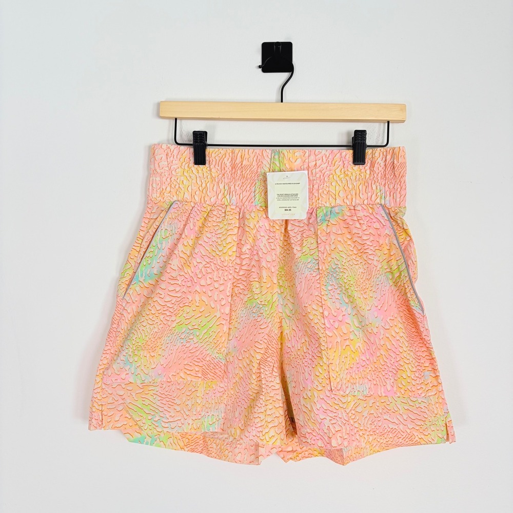 Fabletics‎ Ultra High-Waisted Piped Nylon Short Size Medium Nwt Pink Neon